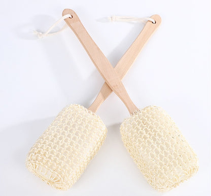 Personalized-Wood handle shower brush bath brush long handle clean brush sisal brush wholesale
