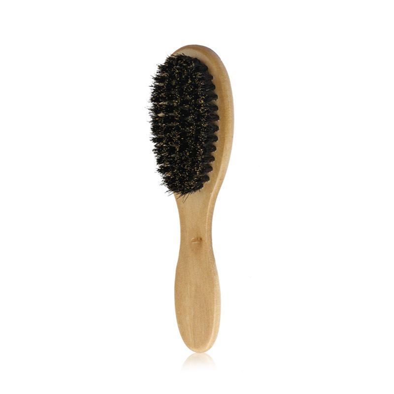 Personalized-Mini beard brush boar brush men grooming beard care hair brush barber brush wholesale