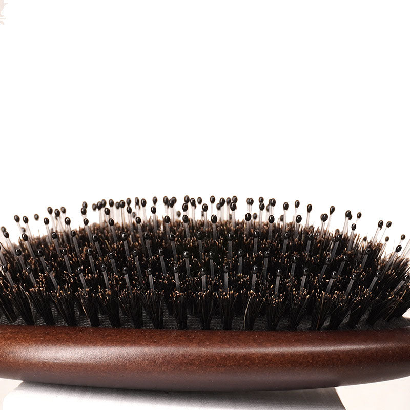 Brosse à cheveux personnalisée avec manche en bambou, brosse à airbag, brosse de massage, brosse à barbe, peigne de barbier en gros