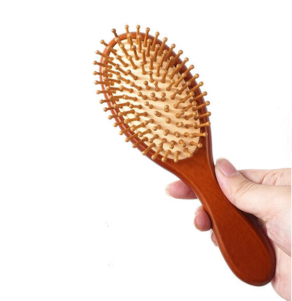 Personalized-Wood handle airbag brush hair massage brush beard brush barber comb wholesale