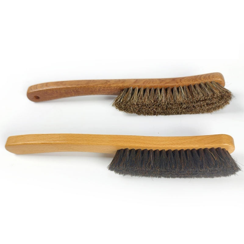 Personalized-Wooden handle horse hair brush coat shoes brush clean brush wholesale