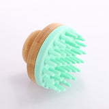 Engrave logo-Bamboo silica gel hair brush bath brush massage hair clean brush body brush