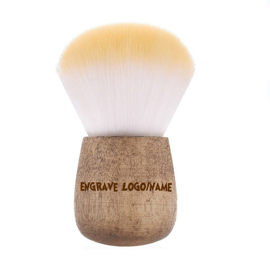 Personalized logo-Wooden handle makeup brush powder brush clean brush soft brush mushroom brush foundation brush
