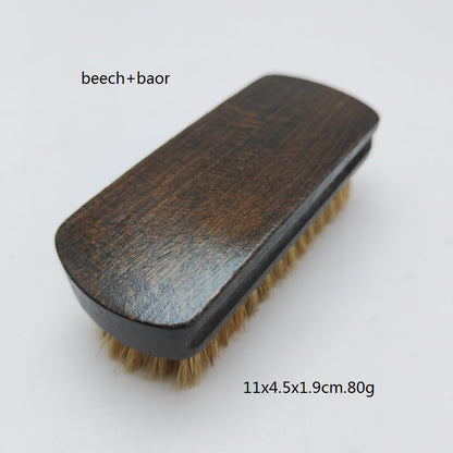 Personalized-Natural wood handle beard brush coat brush boar brush horse hair brush soft clean brush wholesale