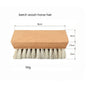 Personalized-Natural beech wood handle shoes brush coat brush horse hair brush soft clean brush wholesale
