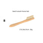 Personalized-Natural beech wood handle shoes brush coat brush horse hair brush soft clean brush wholesale
