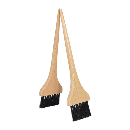 Personalized-Engrave logo bamboo handle mask brush makeup tool barber comb hair oiling wholesale