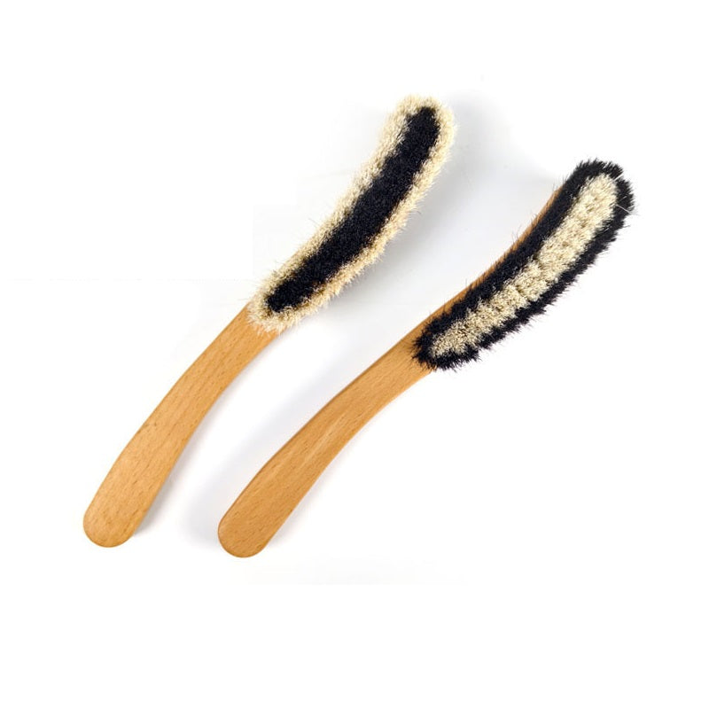 Personalized-Wooden handle horse hair brush coat shoes brush clean brush wholesale