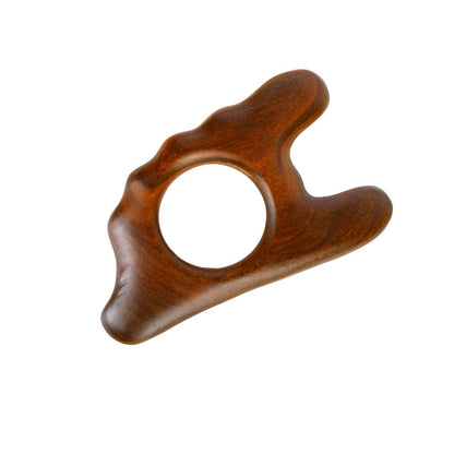 Engrave logo-Sandalwwood comb octopus shape massage stick SPA guasha tool hair brush body brush wholesale