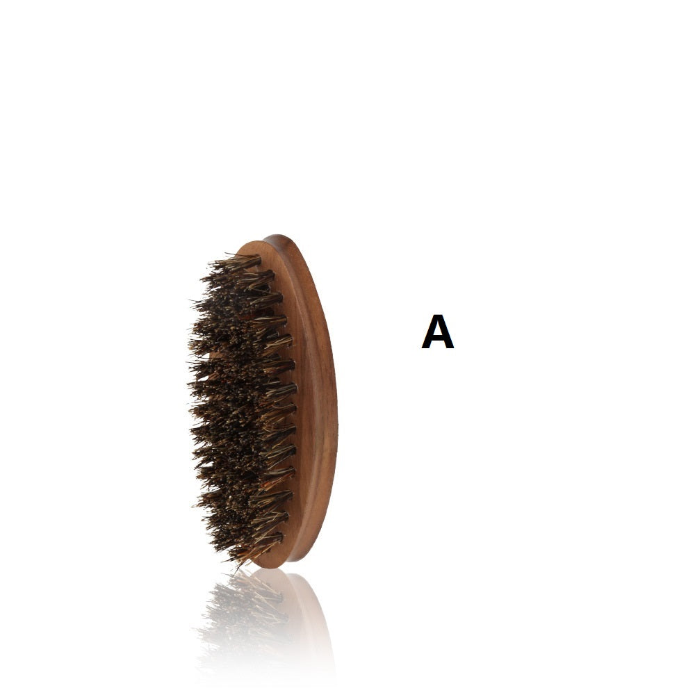 Brosse à barbe personnalisée Volnut, brosse en poils de sanglier, brosse de barbier pour homme, vente en gros