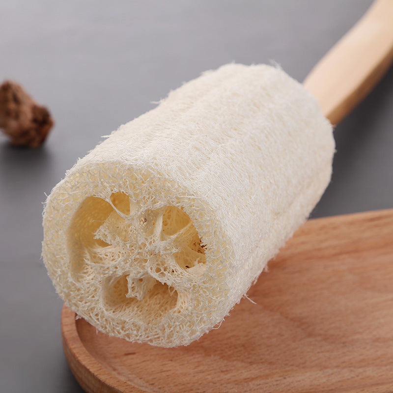 Personalized-Wood handle shower brush bath brush long handle clean brush loofah brush wholesale