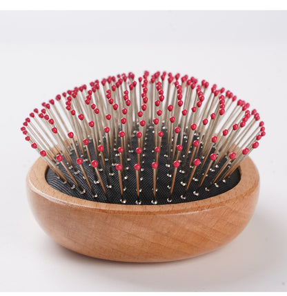 Personalized-Wooden handle nylon brush egg brush airbag brush hair massage comb wholesale