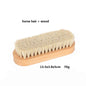 Personalized-Natural beech wood handle shoes brush coat brush horse hair brush soft clean brush wholesale