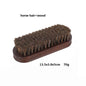 Personalized-Natural beech wood handle shoes brush coat brush horse hair brush soft clean brush wholesale