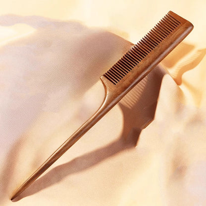 Engrave logo-Goldensandalwood comb tail comb makeup hair brush wholesale