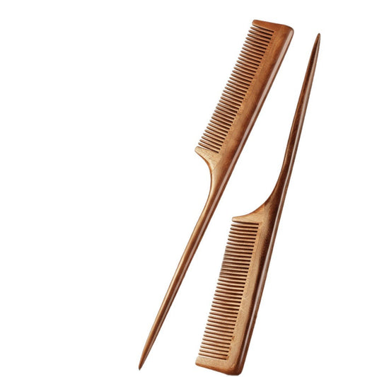 Engrave logo-Goldensandalwood comb tail comb makeup hair brush wholesale