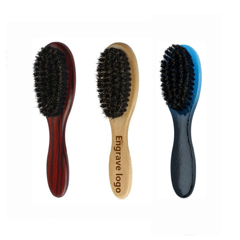 Personalized-Mini beard brush boar brush men grooming beard care hair brush barber brush wholesale