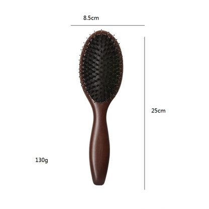 Brosse à cheveux personnalisée avec manche en bambou, brosse à airbag, brosse de massage, brosse à barbe, peigne de barbier en gros