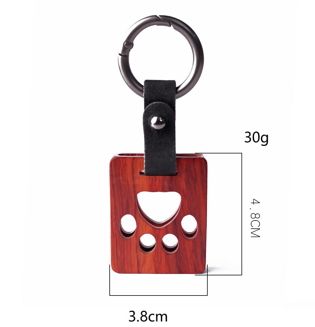 Personalized-Wooden key chain access card holder card holder cat keychain