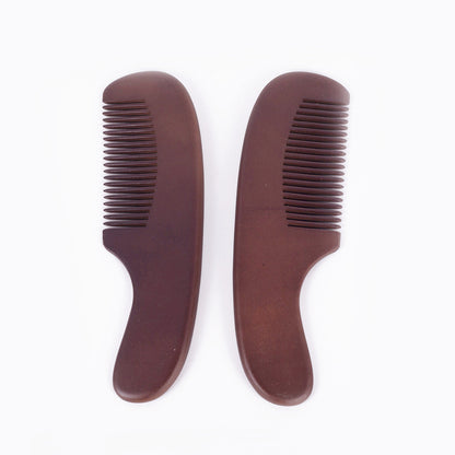 Personalized engrave logo-Natural wood comb hair beard brush wooden comb barber tool wholesale