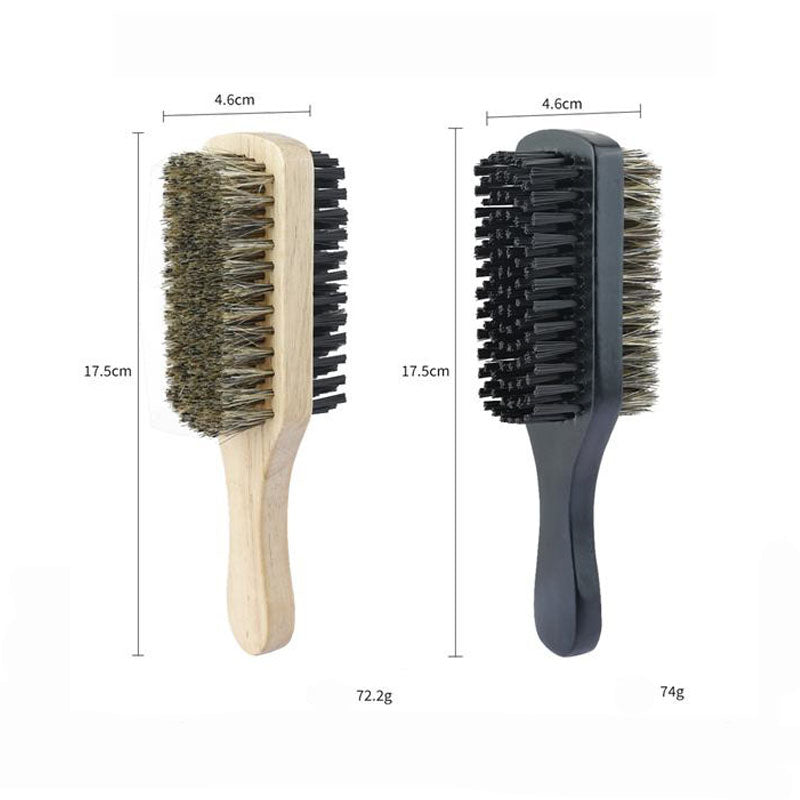 Personalized-Two sides beard brush boar brush men grooming beard care hair brush barber brush wholesale