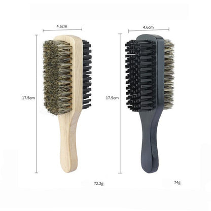 Personalized-Two sides beard brush boar brush men grooming beard care hair brush barber brush wholesale