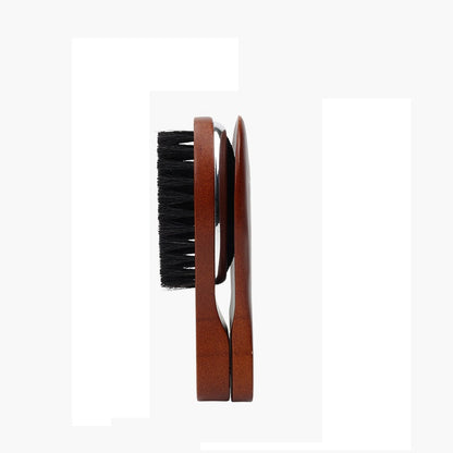 Engrave logo-Wood shoe horn folding shoeshorn shoes brush coat brush cloth brush boar bristle brush