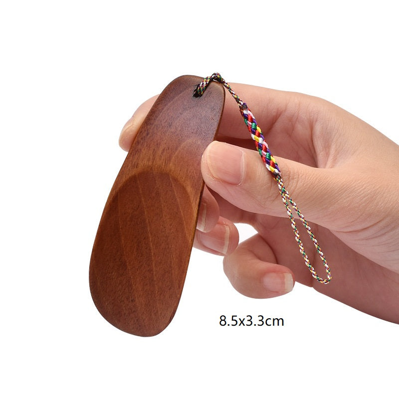 Engrave logo-Wood shoe horn shoeshorn kid's shoe horns wholesale