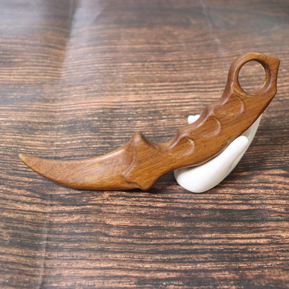 Engrave logo-Wooden knife CSGO toy sandalwood knife gift