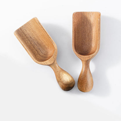 Cuillères en bois gravées avec logo - Cuillères à café, cuillères à thé, cuillères à sel (vente en gros)