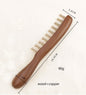 Personalized-Sandalwood brush hair copper comb massage brush beard brush barber comb wholesale