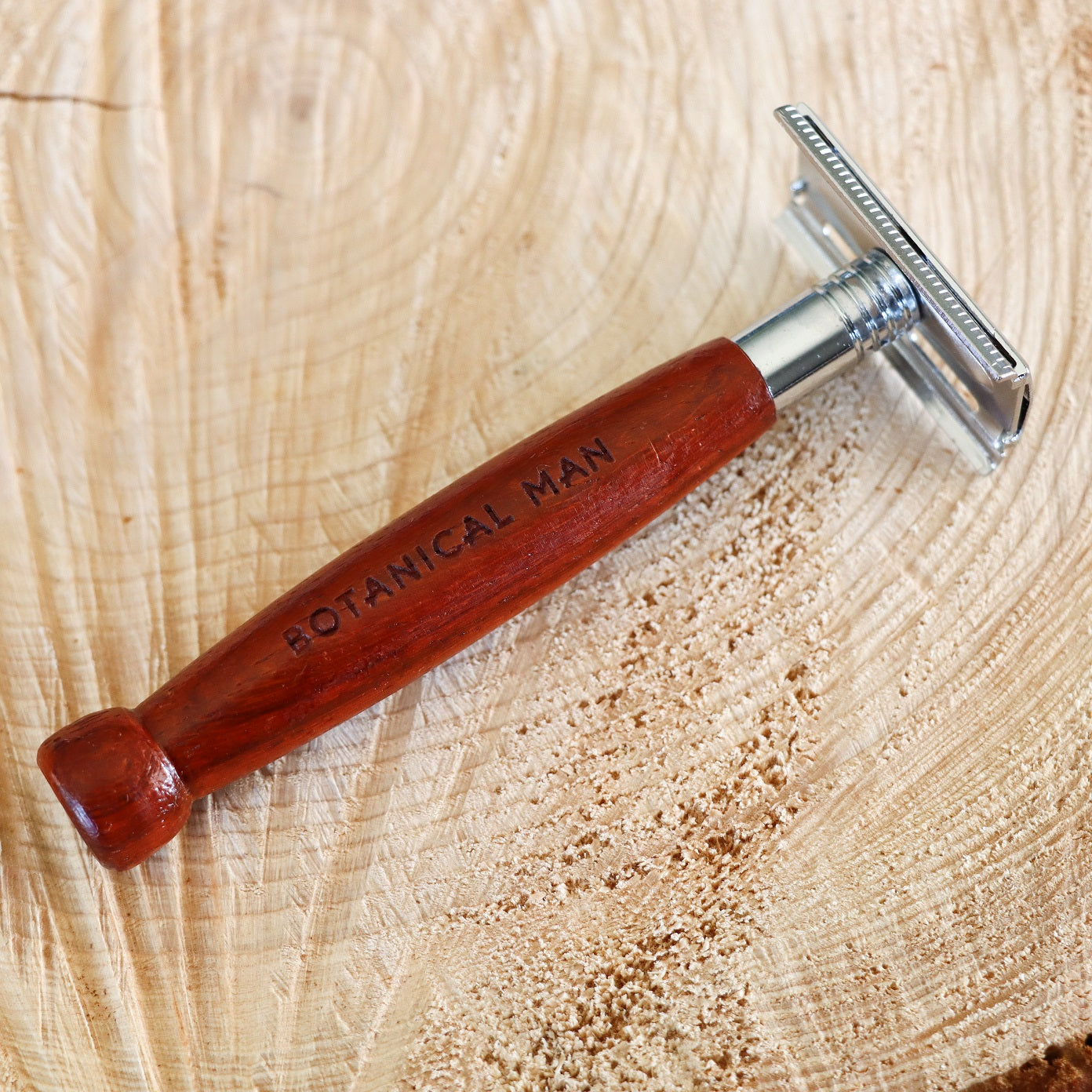 200pcs Red wooden handle razor+200pcs mask brushes engrave logo