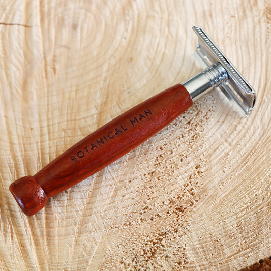 200pcs Red wooden handle razor+200pcs mask brushes engrave logo