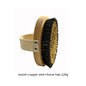 Personalized Horse hair copper wire dry Body Brush, Wood Bath Brush, Dry Brushing shower massager wholesale