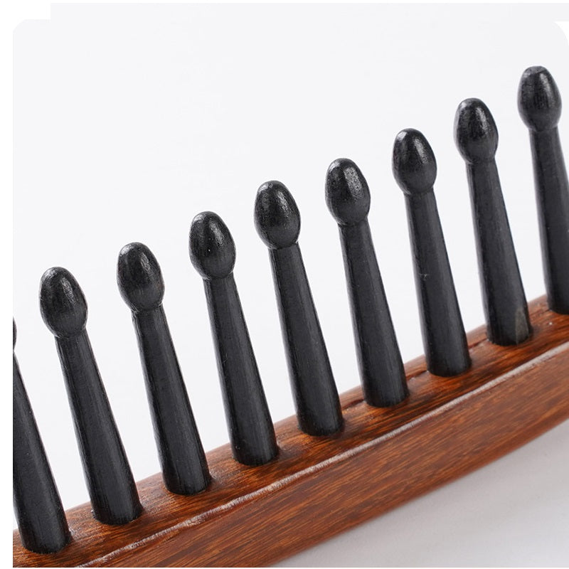 Personalized-Sandalwood brush hair comb massage brush beard brush barber comb wholesale