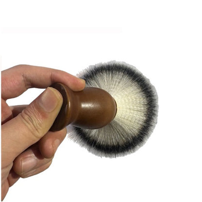 Personalized Customize logo-Natural Wood handle Nylon shaving brushes Beard care wholesale