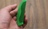 Customize Logo-Green Color Peach Wood Comb Fine Tooth Comb Pocket Size Comb hair brush makeup tool 的副本