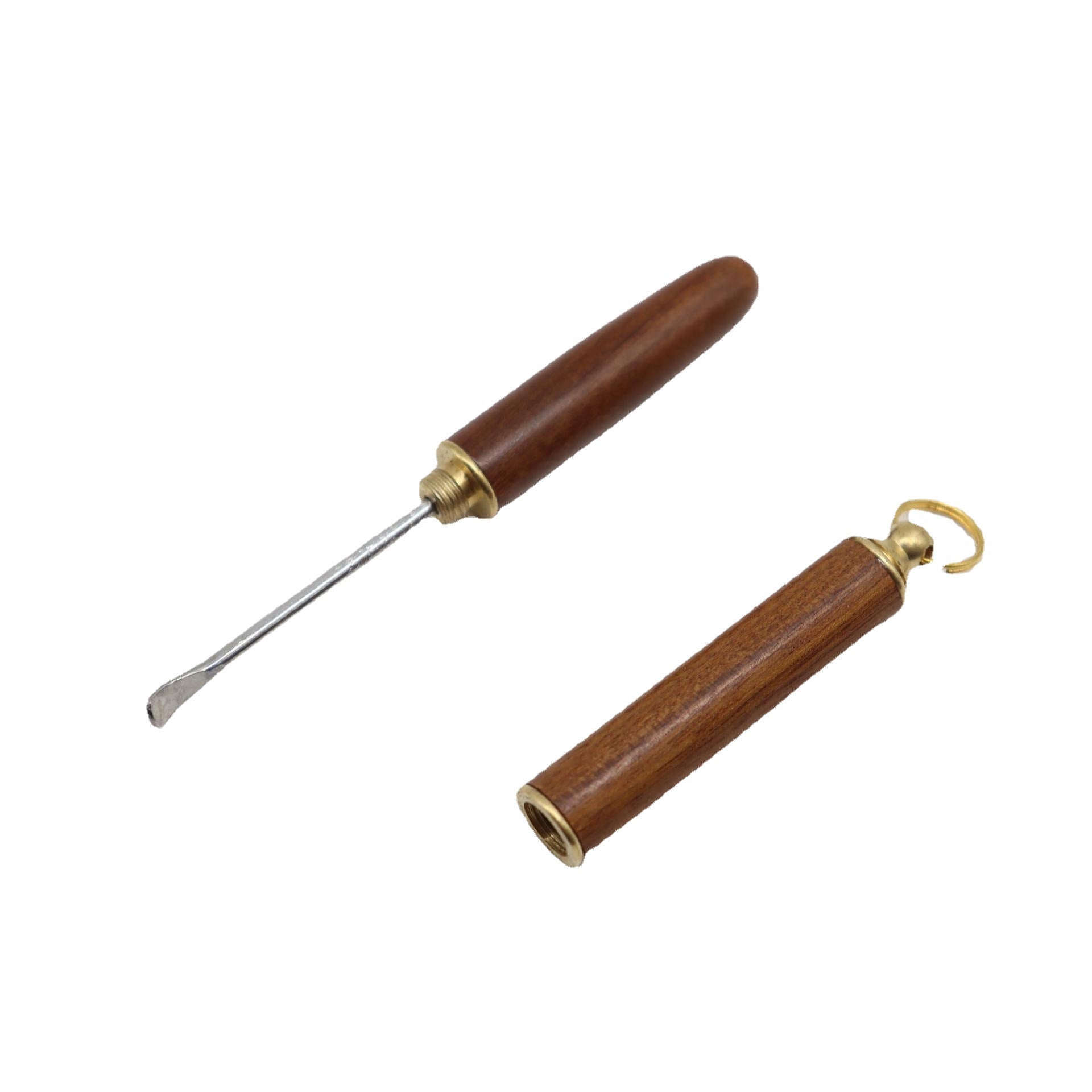 Engrave logo-Sandalwood handle earpick stainless steel earpick ear cle ...