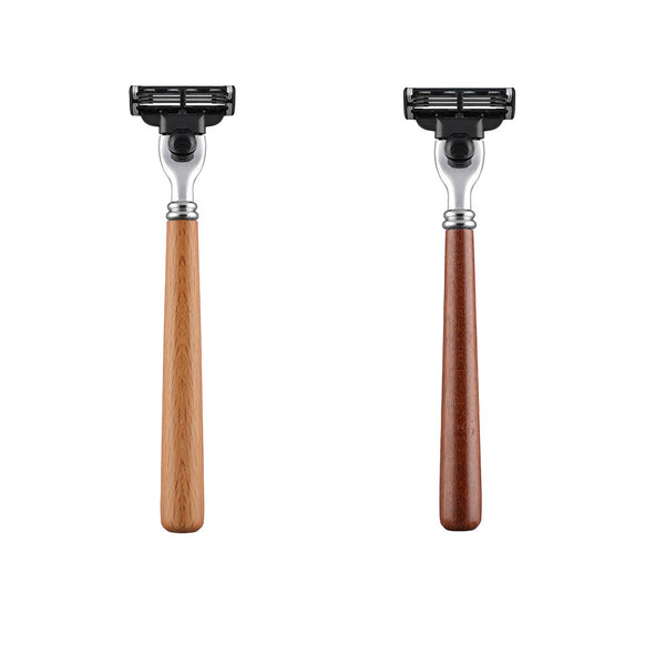 Engrave logo-3 edges Wood handle razor beard shaving Safety Razors Men's Razors Shaving & Hair Removal Men's Shavers