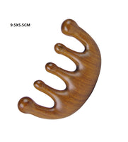 Customize Logo Combs-Handmade sandalwood comb wide Tooth Wood Comb Pocket Size