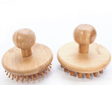 Engrave logo-Bamboo airbag brush hair brush mushroom shape grooming massage brush