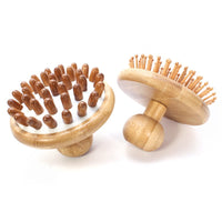 Engrave logo-Bamboo airbag brush hair brush mushroom shape grooming massage brush