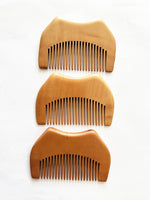 Engrave your logo-Mini peach wood comb pocket comb beard comb hair comb 8x5cm