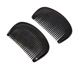 Customize Logo Combs-Handmade black ox horn comb wide/fine tooth pocket comb beard comb hair comb