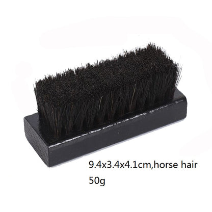 Personalized-Wooden handle horse hair massage comb coat shoes brush clean brush wholesale