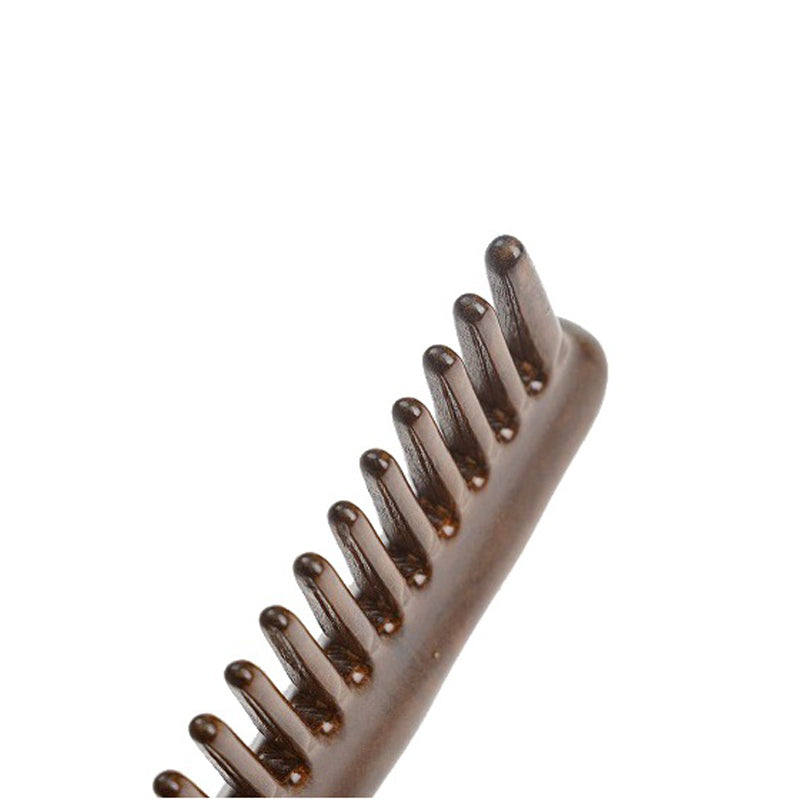 Engrave logo-Sandalwwood comb shape massage stick SPA guasha tool hair brush body brush wholesale