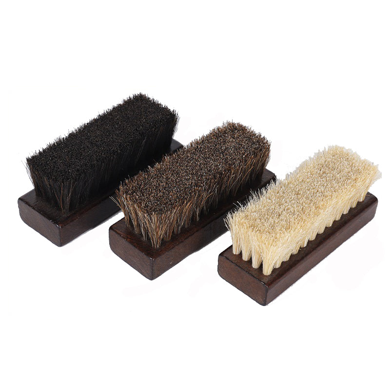 Personalized-Wooden handle horse hair massage comb coat shoes brush clean brush wholesale