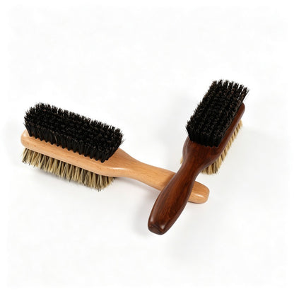 Personalized Boar Bristle Brush: Beech Wood, Beard & Pet Grooming two sides bristle barber tool beauty makeup