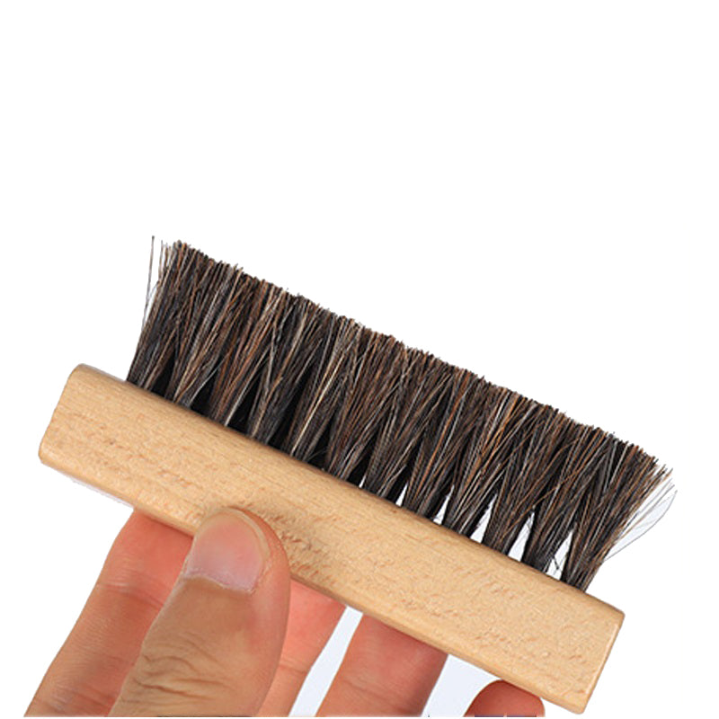 Personalized-Wooden handle horse hair massage comb coat shoes brush clean brush wholesale
