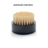 Engrave logo-Round brush vegan sisal brush beard brush clean brush wholesale